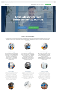 Webseiten für Reinigungsdienste