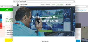 Webseiten für Security Firmen